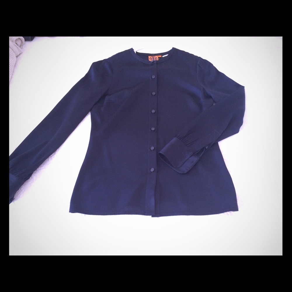 Tory Burch silk blouse sz 2